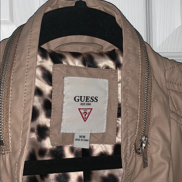 Guess Faux Leather Bomber Jacket - Picture 3 of 6